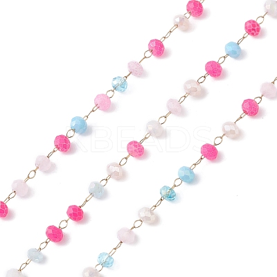 Handmade Glass Beaded Chains CHS-P016-46G-04-1