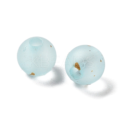 Frosted Transparent Acrylic Beads OACR-F013-13G-1