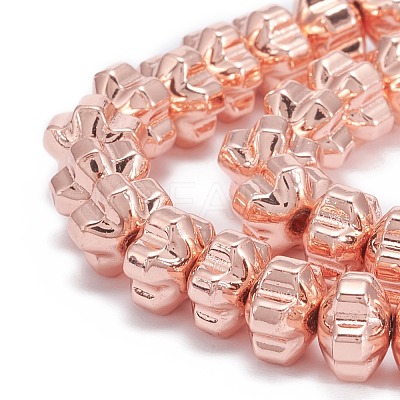 Non-magnetic Synthetic Hematite Beads Strands G-H270-02RG-1
