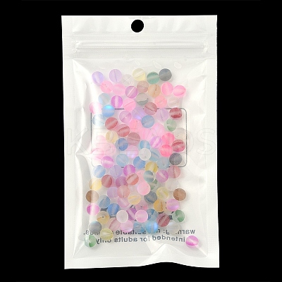 Transparent Frosted Glass Beads FGLA-YW0001-02A-1
