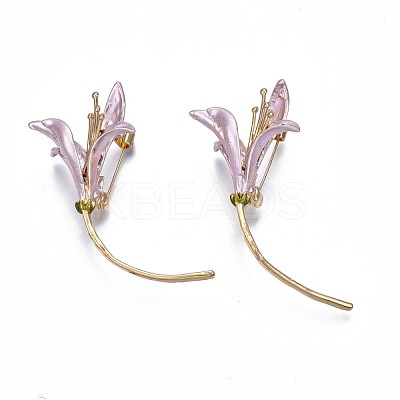 Flower Enamel Pin JEWB-N007-064-1