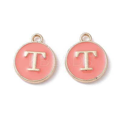 (Defective Closeout Sale Border damaged) Golden Plated Alloy Enamel Charms LS-ENAM-XCP0001-20T-1