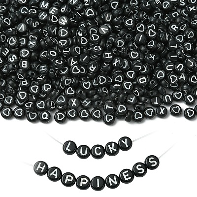 1400Pcs 2 Styles Craft Style Acrylic Beads MACR-YW0003-32-1