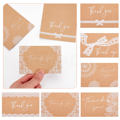Thanksgiving Day Theme Kraft Paper Gift Card AJEW-WH0041-25-1