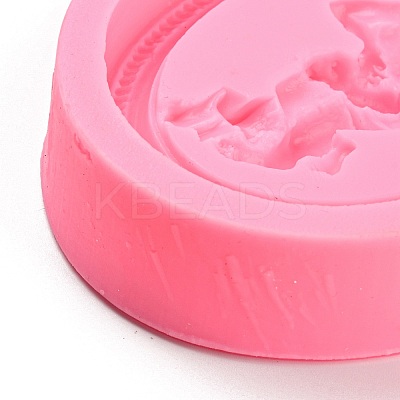 Oval with Angel Pendant DIY Silicone Molds LS-SIMO-P003-06B-1