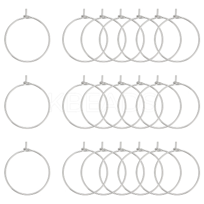 304 Stainless Steel Wine Glass Charms Rings STAS-UN0001-49P-1