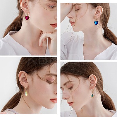 DIY Geometry Drop Earring Making Kits DIY-SZ0007-90-1