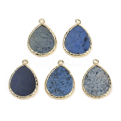 Natural Dumortierite Pendants G-K347-08G-03-1