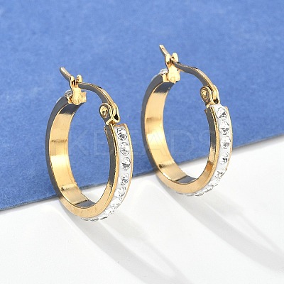 304 Stainless Steel Hoop Earrings EJEW-N0031-11G-1