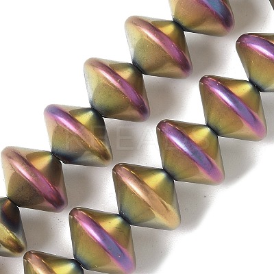 Electroplate Glass Beads Strands EGLA-G038-01A-FP01-1