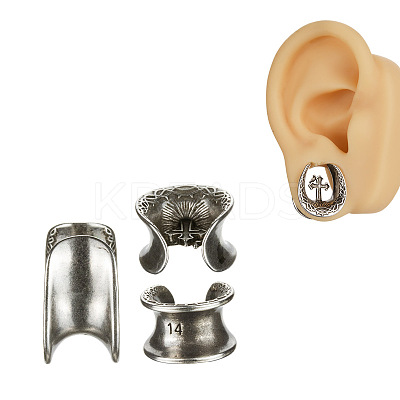U-Shaped Brass and Alloy Ear Tunnels FS-WG0A997-07-1