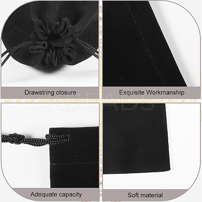Rectangle Velvet Drawstring Pouches TP-CN0001-03B-02-1