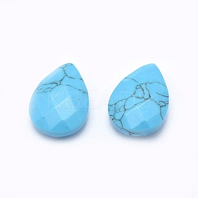 Synthetic Turquoise Cabochons X-G-P384-D04-1