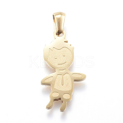 Ion Plating(IP) 304 Stainless Steel Pendants STAS-K162-031G-1