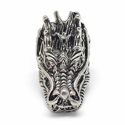 Alloy Rhinestones Finger Rings RJEW-S038-117-20mm-1