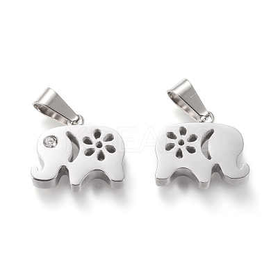 304 Stainless Steel Pendants STAS-F253-15P-1