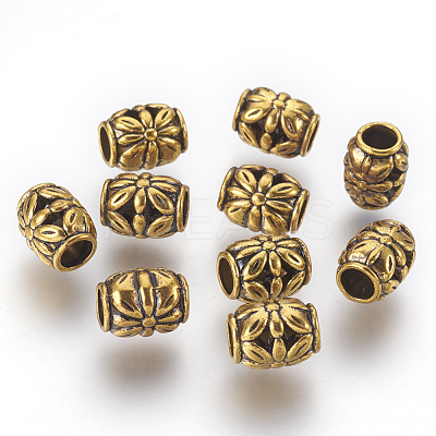 Tibetan Style Alloy Beads X-GLF0855Y-1