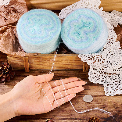 Segment Dyed Knitting Yarn DIY-TAC0033-03H-1