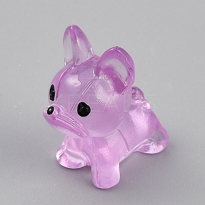 Luminous Resin Dog Display Decorations RESI-CJC0012-30B-1
