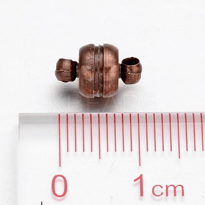 Brass Magnetic Clasps with Loops KK-H361-R-1
