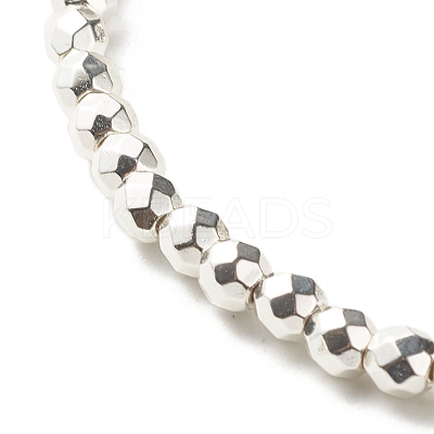 Synthetic Hematite Beads Energy Stretch Bracelet for Teen Girl Women BJEW-JB07033-01-1