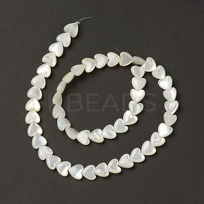 Natural White Shell Mother of Pearl Shell Beads BSHE-B005-10-1
