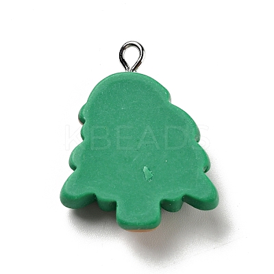 Christmas Opaque Resin Pendants RESI-G043-B03-1