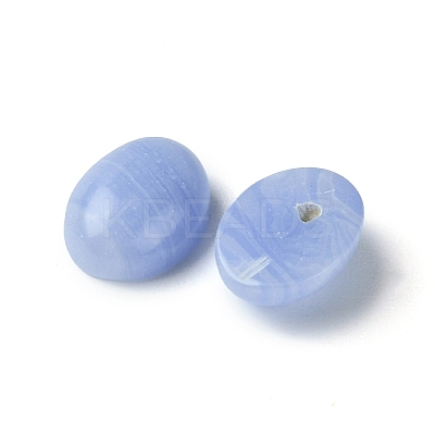 Synthetic Blue Lace Agate Cabochons G-A094-01B-40-1