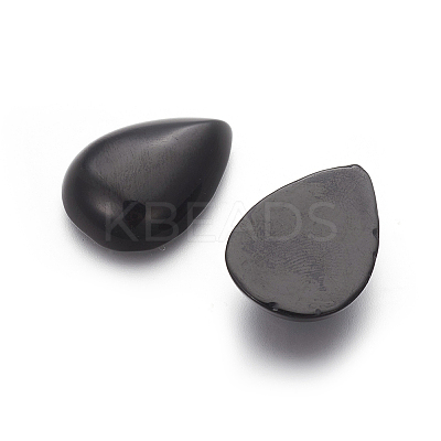 Natural Dyed & Heated Black Agate Cabochons G-I214-D01-19x25mm-1