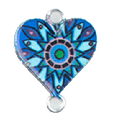 Alloy Enamel Connector Charms ENAM-CJC0001-08P-F-1