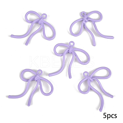 5Pcs Baking Paint Alloy Pendants FIND-YW0009-10F-1