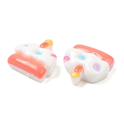 Opaque Resin Imitation Food Decoden Cabochons RESI-Z007-01D-1