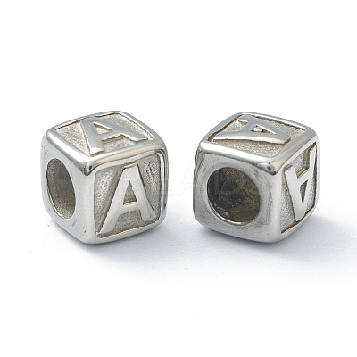 Tarnish Resistant 304 Stainless Steel European Beads STAS-H145-01A-P-1
