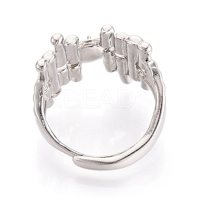 Brass Cup Peg Ring Settings KK-N274-37P-1