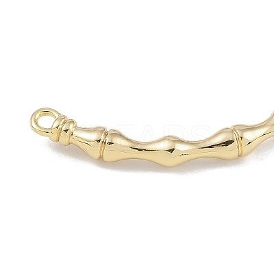 Brass Bamboo Stick Connector Charms KK-U020-03G-1