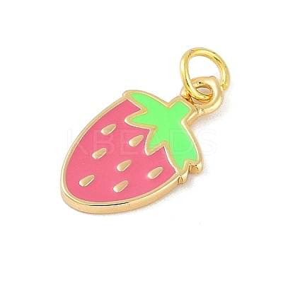 Brass Enamel Pendants KK-B114-17G-04-1