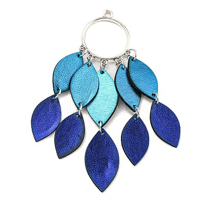 Imitation Leather Big Pendants FIND-G073-03-1