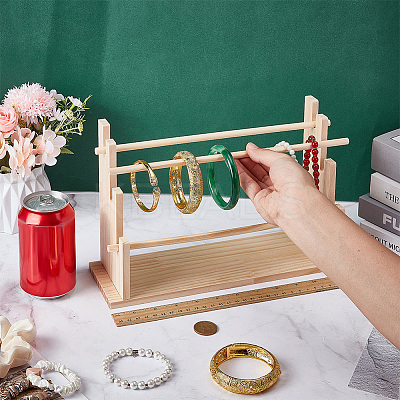 3-Tier Wood Scrunchie Riser Holders ODIS-WH0030-265-1