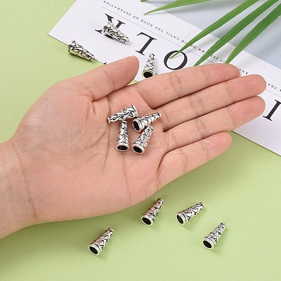 Tibetan Style Alloy Bead Cone LS-TIBEB-00821-AS-R-1