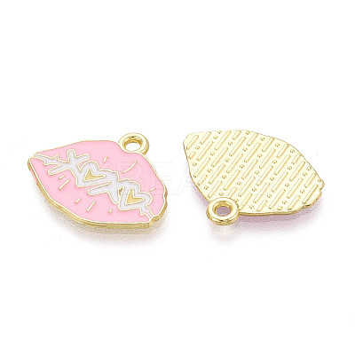 Valentine's Day Alloy Enamel Pendants ENAM-T023-23B-1