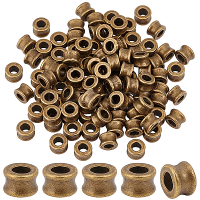 100Pcs Tibetan Style Alloy European Beads DIY-PH0023-44A-1