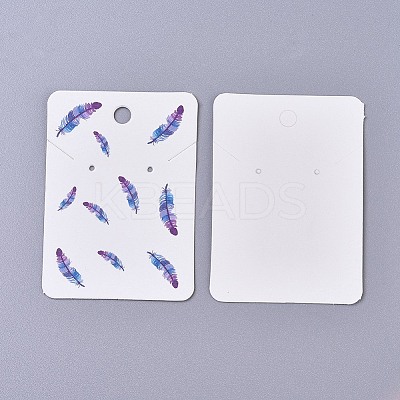 Cardboard Earring Display Cards CDIS-WH0013-05C-1