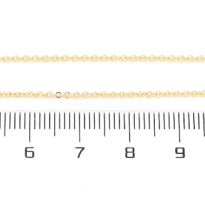 Brass Cable Chain Necklace Making X-NJEW-D302-78G-1