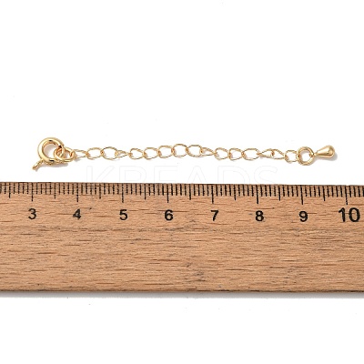 Rack Plating Brass Ends with Chain and Clasps KK-F873-01LG-02-1
