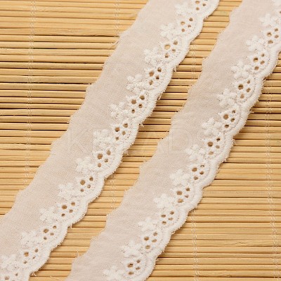 Lace Trim Nylon Ribbon for Jewelry Making ORIB-F001-41-1