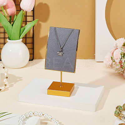 Velvet & Alloy Earrings Display Stands ODIS-WH0061-69A-1