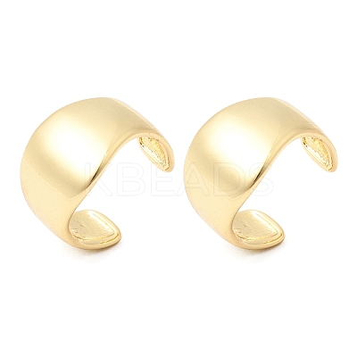 Brass Cuff Earrings EJEW-C186-09G-1