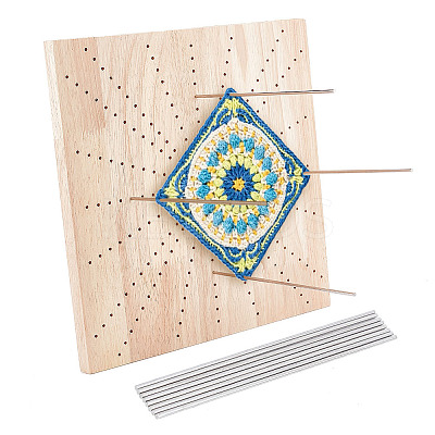 Wooden Crochet Blocking Board DIY-WH0387-22A-1