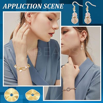 300Pcs 2 Colors Tibetan Style Alloy Wavy Spacer Beads FIND-UN0001-29-1