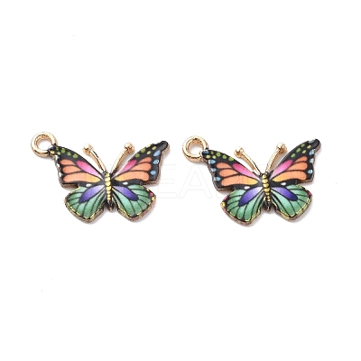Light Gold Alloy Enamel Pendants LS-ENAM-G210-02LG-08-1